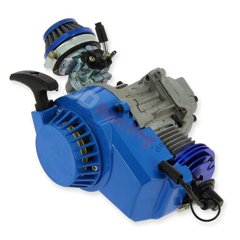 Motor 53cc UD Racing für pocket Dirt (type 2) - BLAU, Pocket Cross Teile Motor 53cc UD Racing für pocket Dirt (type 2) - BLAU, Pocket Cross Teile