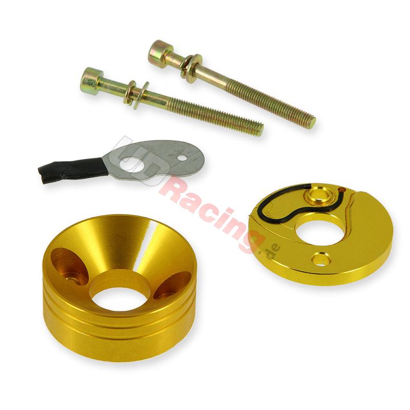 Adapter fr Luftfilter 30 mm + integrierter Starter (Gold), Ersatzteile Pocket bike