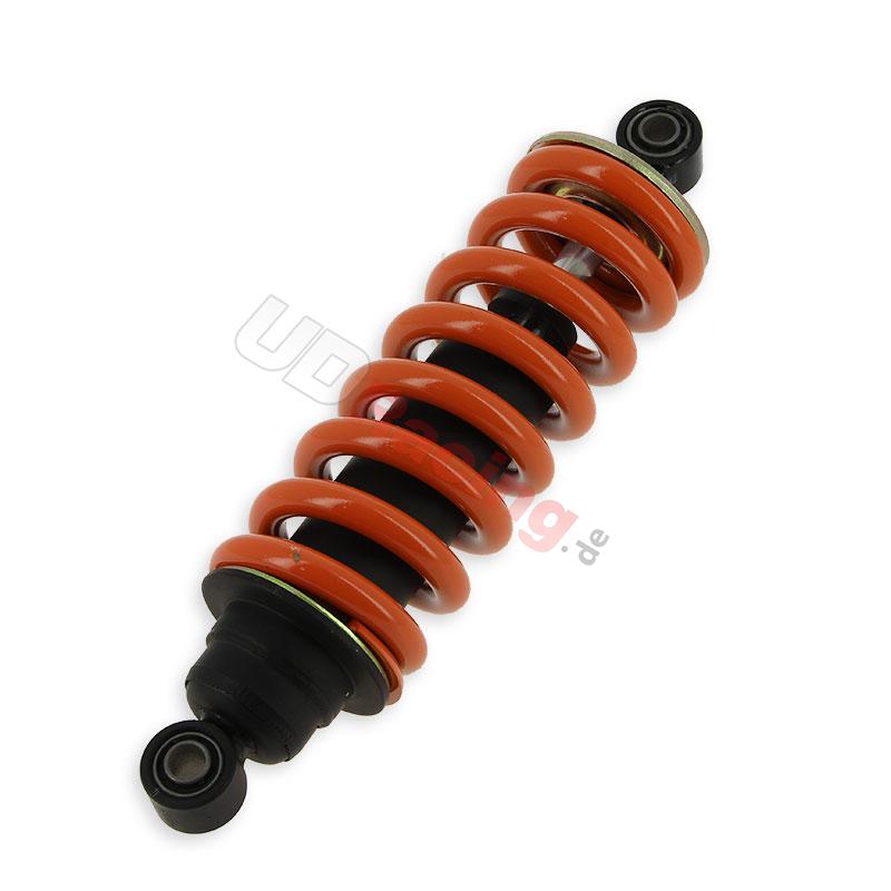 Stoßdämpfer hinten, orange, für Ersatzteile Shineray XY150STE (250 mm), Ersatzteile Shineray 150 STE Stoßdämpfer hinten, orange, für Ersatzteile Shineray XY150STE (250 mm), Ersatzteile Shineray 150 STE