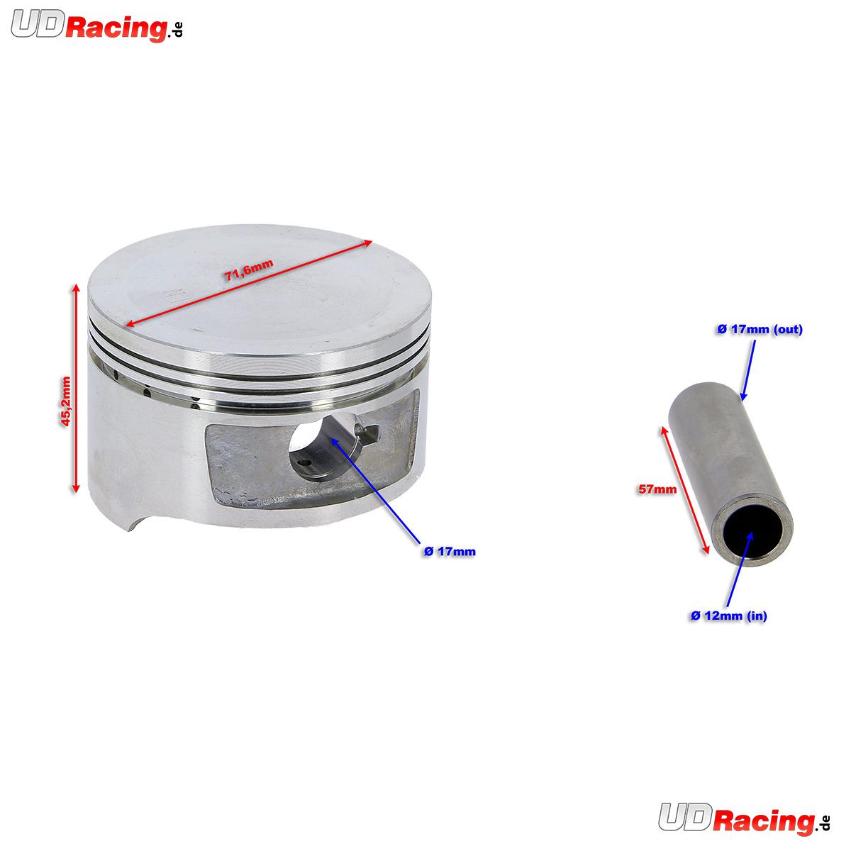 Kolben-Set für Quad Shineray 250ST-9C (Motor 172MM), Ersatzteile Shineray 250 ST9C Kolben-Set für Quad Shineray 250ST-9C (Motor 172MM), Ersatzteile Shineray 250 ST9C