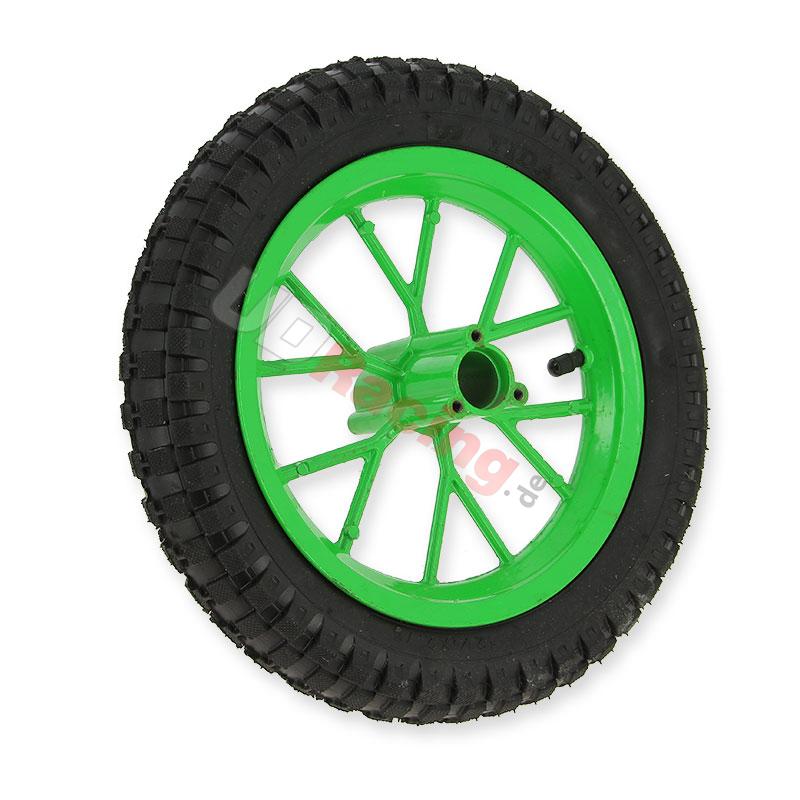 Komplettes Hinterrad fr Pocket bike cross (8'' Grn), Pocket Cross Teile
