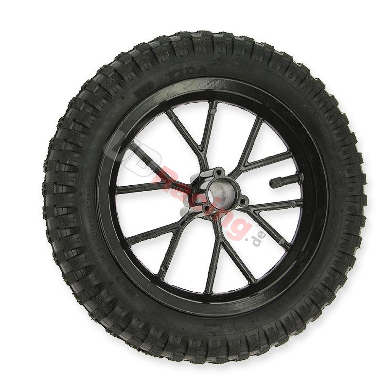 Komplettes Vorderrad für Pocket bike cross (8'' schwarz), Pocket Cross Teile Komplettes Vorderrad für Pocket bike cross (8'' schwarz), Pocket Cross Teile