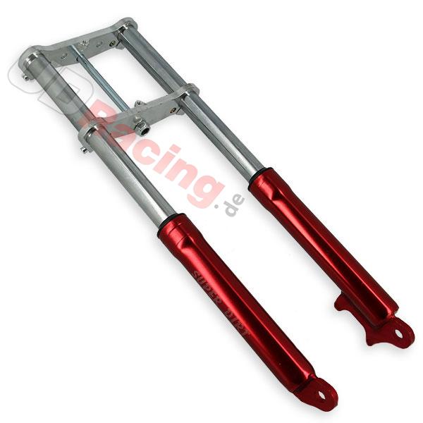 Gabel für pocket bike Supermotard rot, Teile Pockets Supermoto Gabel für pocket bike Supermotard rot, Teile Pockets Supermoto
