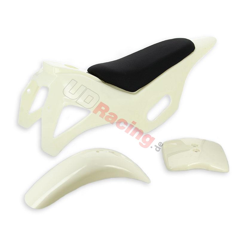 Weiße Verkleidung bereit zu malen pocket bike crossbike (Typ 1), Pocket Cross Teile Weiße Verkleidung bereit zu malen pocket bike crossbike (Typ 1), Pocket Cross Teile