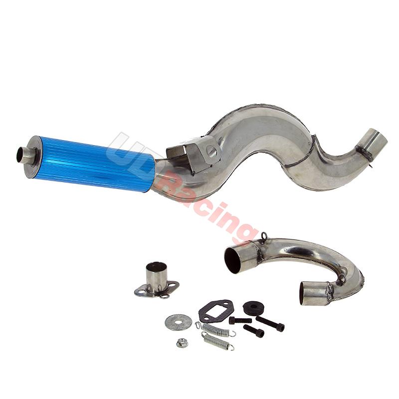 Auspuff Racing R1, blau, für pocket quad, Pocket quad Teile Auspuff Racing R1, blau, für pocket quad, Pocket quad Teile
