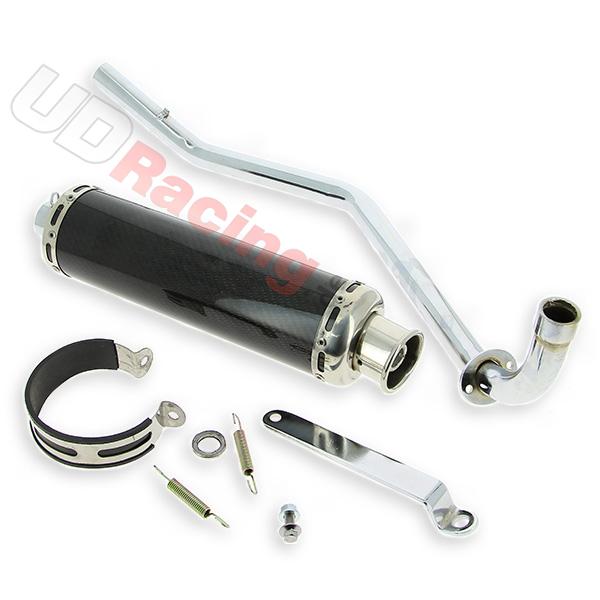 Auspuff Kohlenstoff für Skyteam PBR 125ccm, Teile PBR Skyteam ZB Honda Auspuff Kohlenstoff für Skyteam PBR 125ccm, Teile PBR Skyteam ZB Honda