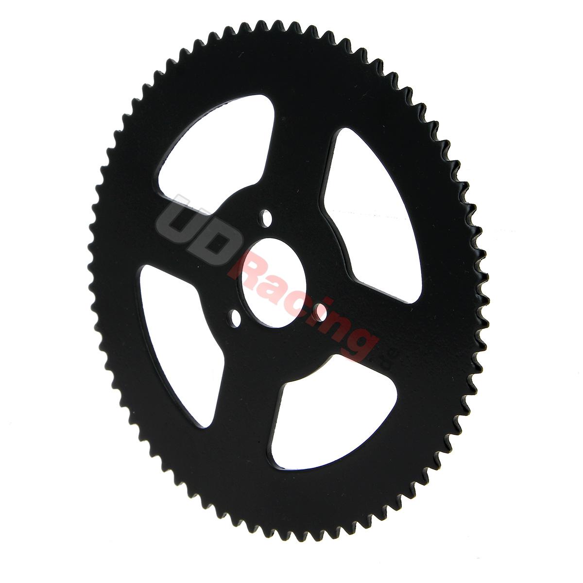 Kettenkranz verstärkt 74 Zähne kleine Teilung, Teile Pocket Bike ZPF Kettenkranz verstärkt 74 Zähne kleine Teilung, Teile Pocket Bike ZPF
