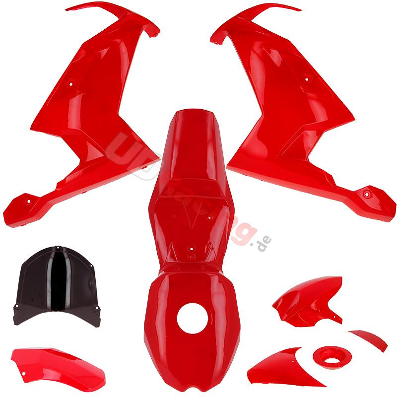 Verkleidung für pocket bike MT4 Rot, Teile Pocket Blata MT4 Verkleidung für pocket bike MT4 Rot, Teile Pocket Blata MT4