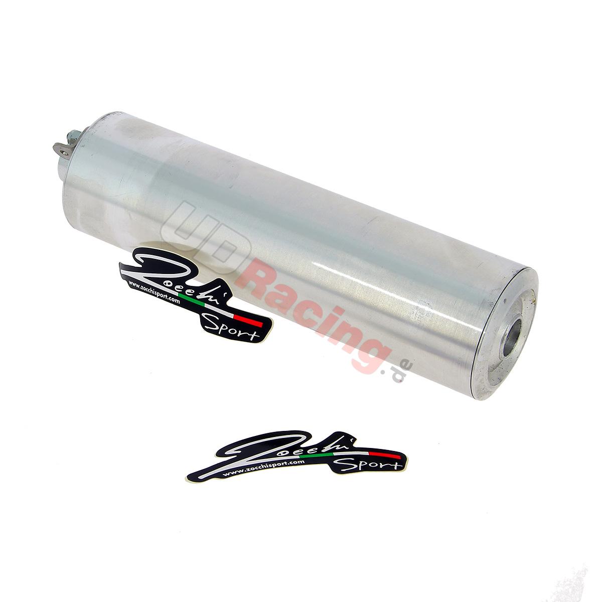 Schalldmpfer fr Auspuff Zocchi (L 21,5 cm, 96Db), Teile Pockets Supermoto