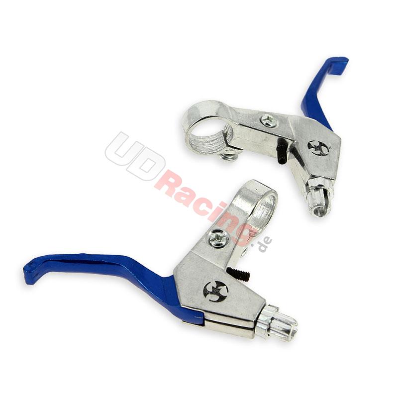 Bremsgriff aus Aluminium, blau, Teile Pockets Supermoto Bremsgriff aus Aluminium, blau, Teile Pockets Supermoto
