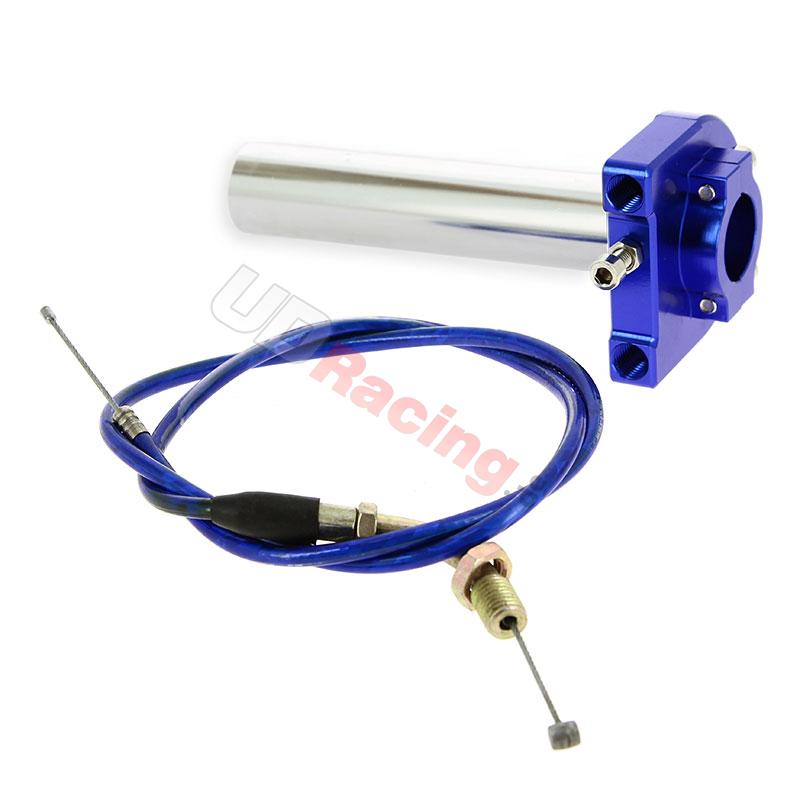Gasgriff (schnell), blau, Qualittsprodukt + Kabel, Teile Pocket Replik R1