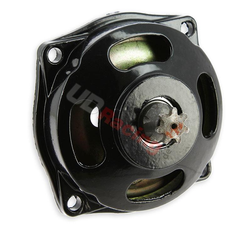 Kupplungsglocke + 7 Zähne Ritzel für pocket bike, Teile Pockets Supermoto Kupplungsglocke + 7 Zähne Ritzel für pocket bike, Teile Pockets Supermoto
