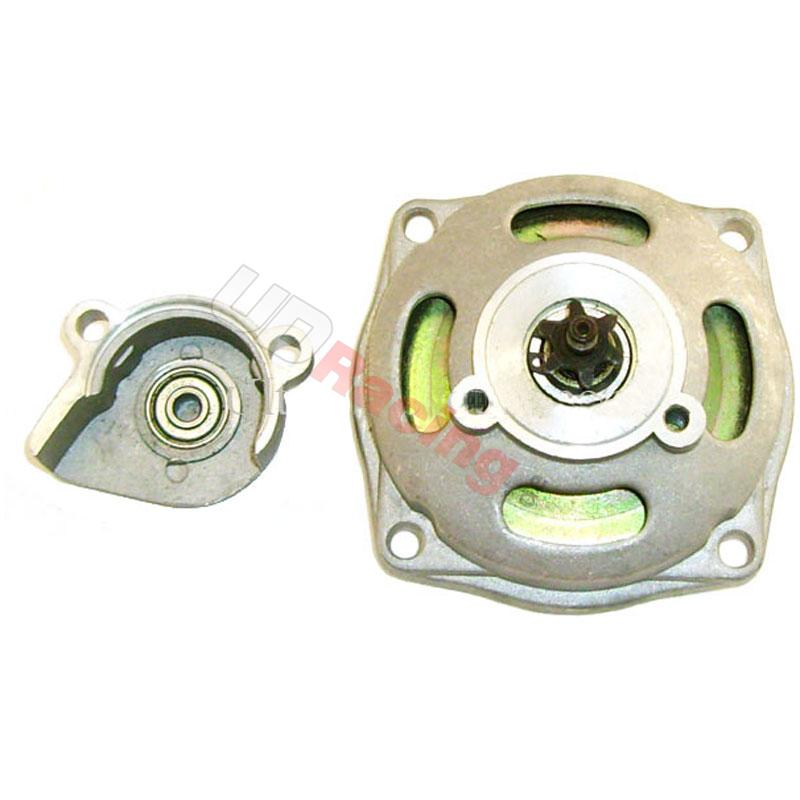 Kupplungsglocke + Geh�use + 7 Z Ritzel  TF8 (gro�e Kettenteilung), Teile Pockets Supermoto