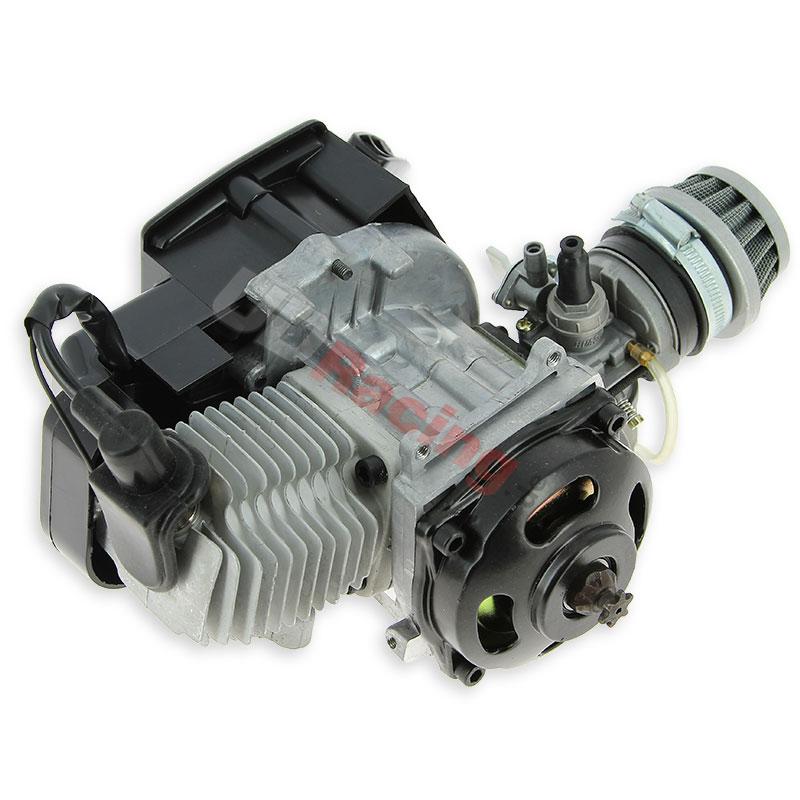 Motor komplett 47 ccm + Filter Racing, Teile Pockets Supermoto