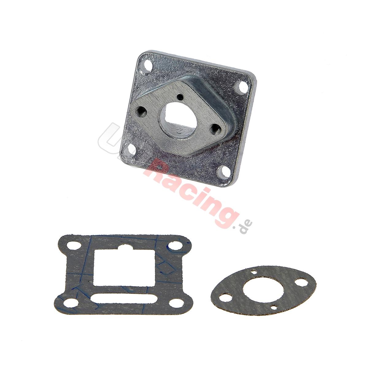 Ansaugstutzen aus Alu für Hochdruckvergaser, Teile Pockets Supermoto Ansaugstutzen aus Alu für Hochdruckvergaser, Teile Pockets Supermoto