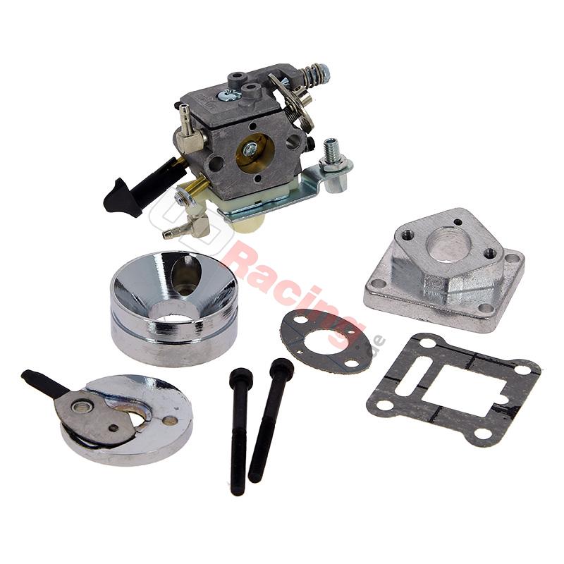 Vergaser-Set Hochdruck 16 mm für pocket bike ohne Filter, Teile Pockets Supermoto Vergaser-Set Hochdruck 16 mm für pocket bike ohne Filter, Teile Pockets Supermoto