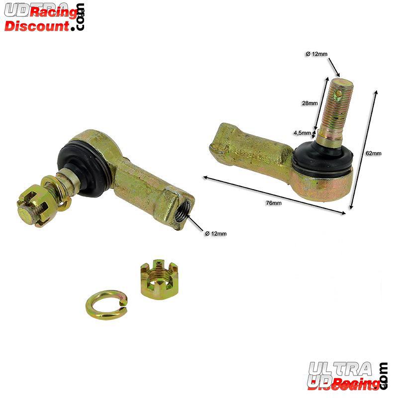 Spurstangenköpfe + Schraubenmuttern für Teile ATV 350cc F3, Teile ATV SPY350F3 Spurstangenköpfe + Schraubenmuttern für Teile ATV 350cc F3, Teile ATV SPY350F3