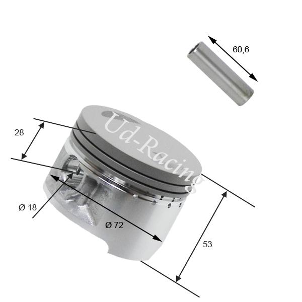 Kolbensatz für Quad Shineray 300 ccm ST-5E (172FMN), Ersatzteile Quad Shineray 300 Kolbensatz für Quad Shineray 300 ccm ST-5E (172FMN), Ersatzteile Quad Shineray 300
