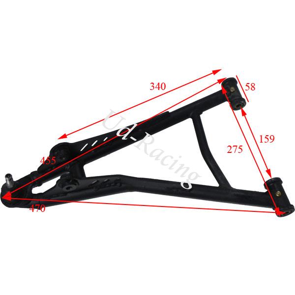 Unterer Querlenker links Quad Shineray 250 ST-9C, Ersatzteile Shineray 250 ST9C