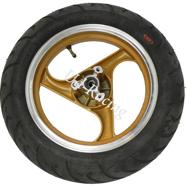 Rad vorn f�r chinesischen Skooter (Gold  - typ 3), Chinesische Motorroller Teile