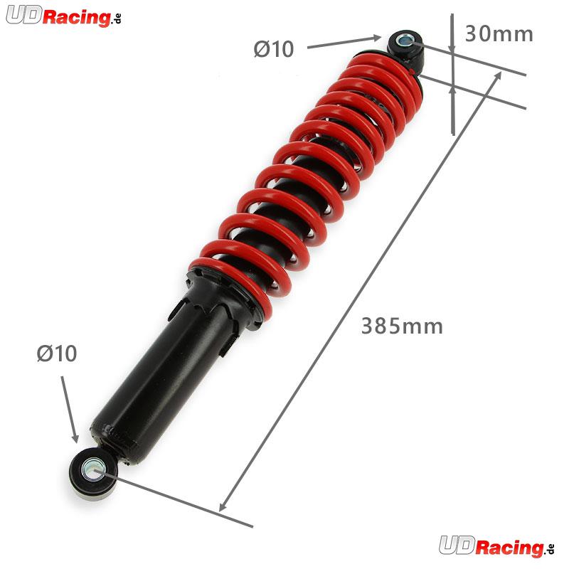 Hinterer Stoßdämpfer Shineray Quad 250ST-9C (Rot-Schwarz), Ersatzteile Shineray 250 ST9C Hinterer Stoßdämpfer Shineray Quad 250ST-9C (Rot-Schwarz), Ersatzteile Shineray 250 ST9C