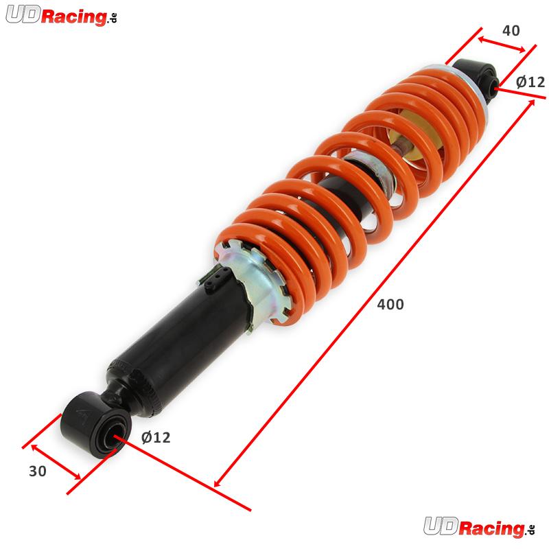 Hinterer Stoßdämpfer für Bashan 300cc BS300AU-2 (Orange), Bashan 300cc BS300AU-2 Hinterer Stoßdämpfer für Bashan 300cc BS300AU-2 (Orange), Bashan 300cc BS300AU-2