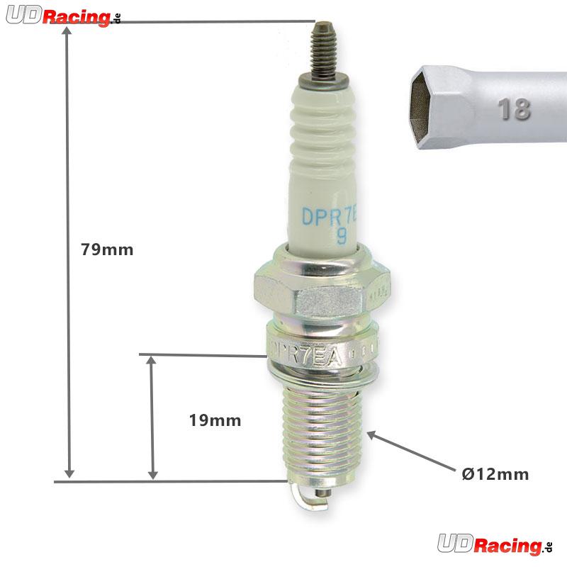 Z�ndkerze NGK DPR7EA9 f�r Shineray Quad 250ST-9C, Ersatzteile Shineray 250 ST9C