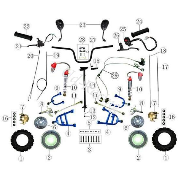 Achsschenkel rechts für Quad Shineray 200STIIE-STIIE-B, Ersatzteile Shineray 200STIIE und STIIEB Achsschenkel rechts für Quad Shineray 200STIIE-STIIE-B, Ersatzteile Shineray 200STIIE und STIIEB