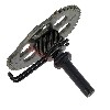 Kickstarterwelle mit Ritzel f�r chinesische GY6 125cc-150cc Roller, Chinesische Motorroller Teile