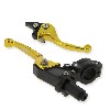 Griffe aus Alu Typ UD Racing (Paar), gold, f�r dirt bike type2, Ersatzteile Dirt bike