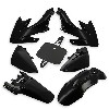 Verkleidung anbringend dirt bike CRZ, schwarz, Ersatzteile Dirt bike
