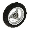Rad hinten komplett f�r chinesischen Skooter (Silber  - typ 1), Chinesische Motorroller Teile