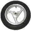 Rad vorn komplett f�r chinesischen Skooter (Silber - typ 3), Chinesische Motorroller Teile