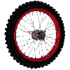 Rad vorn 17'', f�r dirt bike AGB 30 - Rot, Ersatzteile Dirt bike
