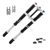 Gabel komplett dirt bike, Qualit�tsprodukt (Schwarz , 700 mm), Ersatzteile Dirt bike