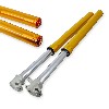 Gabelholme Qualit�tsprodukt 800mm, doppelte Einstellung, 15mm Radachsen - Gold, Ersatzteile Dirt bike