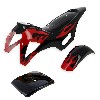 Verkleidung pocket bike cross (Schwarz - Rot, Typ 1), Pocket Cross Teile