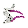 Griff Bremsgriff aus Aluminium, violett, Teile Pocket Blata MT4