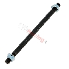 Achse Vorderrad (185 mm) + Muttern f�r pocket bike, Teile Pockets Polini 911 GP3