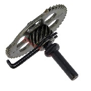 Kickstarterwelle mit Kettenrad f�r Jonway 125ccm Roller (YY125T)