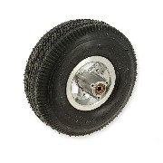 Komplettes Vorderrad fr 4.10/3.50-4 Roller mit Verbrennungsmotor