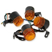 4 x Blinker hinten - vorn f�r E-mini Skyteam (schwarz)