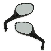 Rckspiegel Satz l/r fr chinesische Scooter (schwarz)