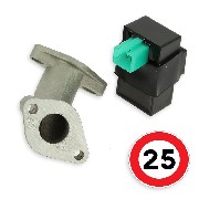 Drosselung Kit 25 Kmh fr Skyteam Skymax 50cc