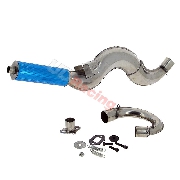 Auspuff Racing R1, blau, fr pocket bike