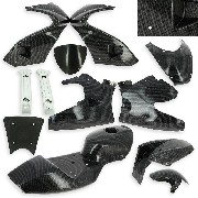 Verkleidung Kohlenfaser, schwarz, Sonderausgabe fr pocket bike 47-49