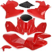 Verkleidung fr pocket bike 47 49 ccm rot