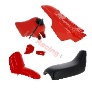Verkleidung komplett fr Yamaha PW50 (Rot)