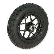 Rad vorn komplett 3.50-10 fr Dax Skymax Schwarz (Euro 4 - Euro 5)