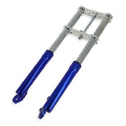 Gabel fr pocket bike Supermotard blau